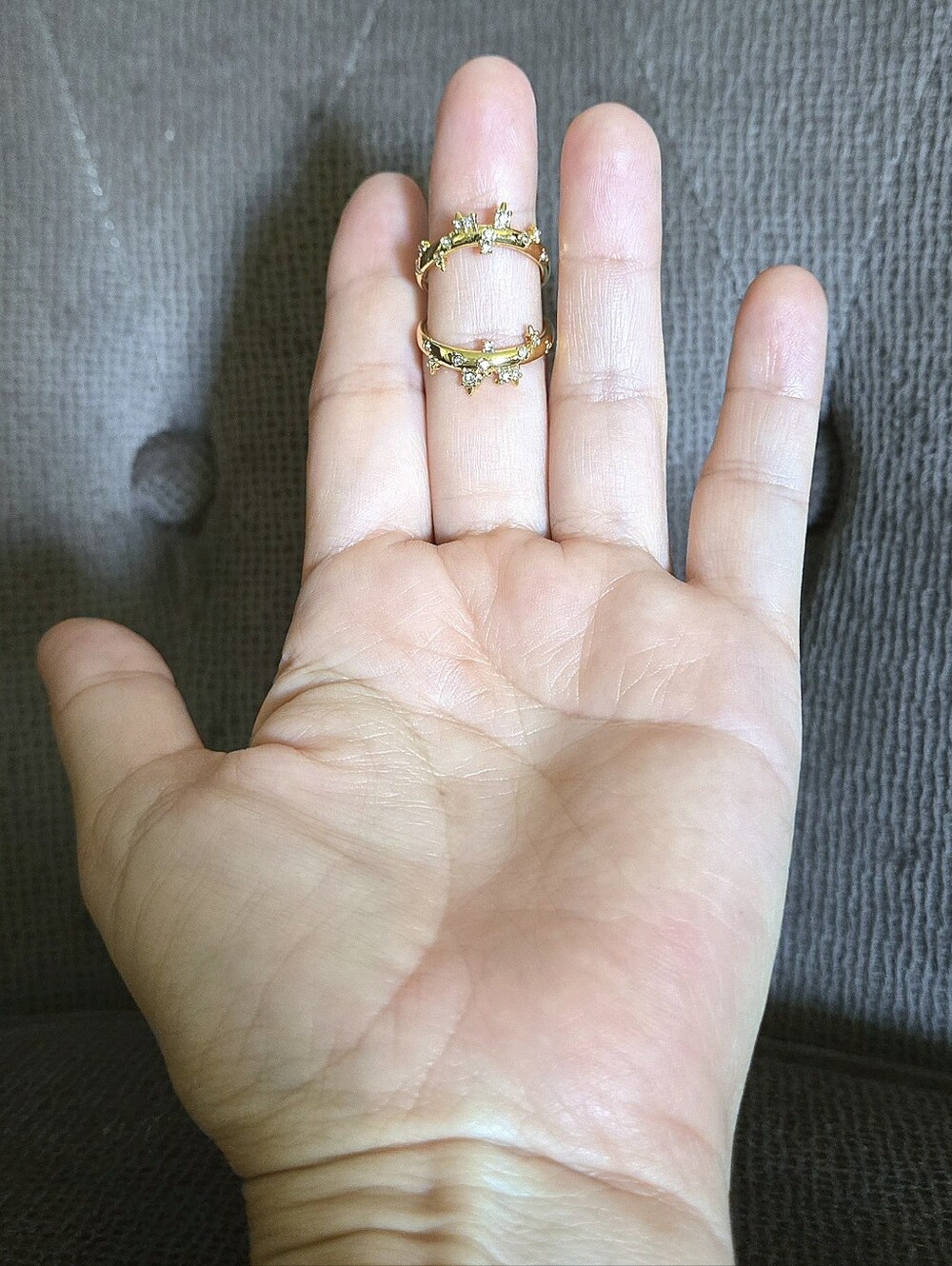 Alexis Bittar Double✌️ Banded Gold💛 Satellite🛰 Ring💍 - Picture 7 of 16